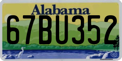 AL license plate 67BU352
