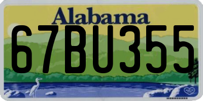 AL license plate 67BU355