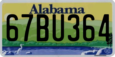 AL license plate 67BU364