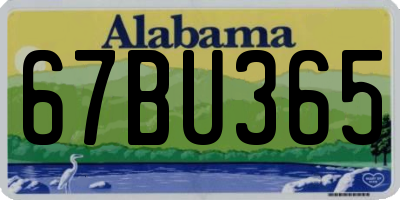 AL license plate 67BU365