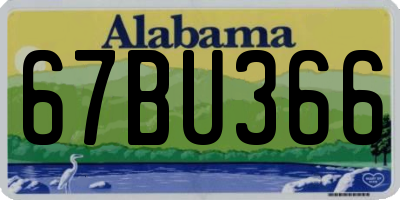 AL license plate 67BU366