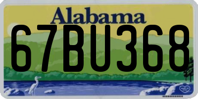 AL license plate 67BU368