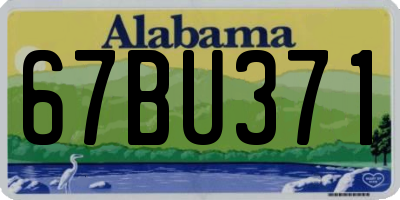 AL license plate 67BU371
