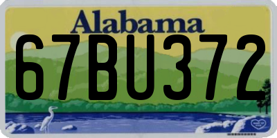AL license plate 67BU372