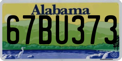 AL license plate 67BU373