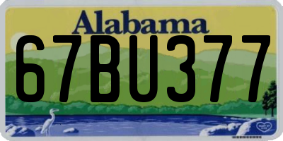 AL license plate 67BU377