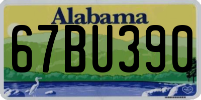 AL license plate 67BU390