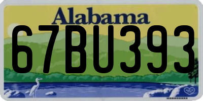AL license plate 67BU393