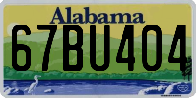 AL license plate 67BU404