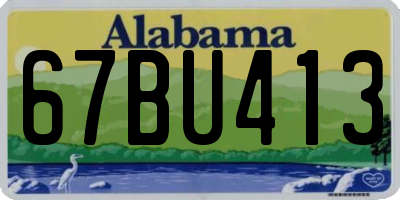 AL license plate 67BU413
