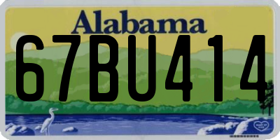 AL license plate 67BU414