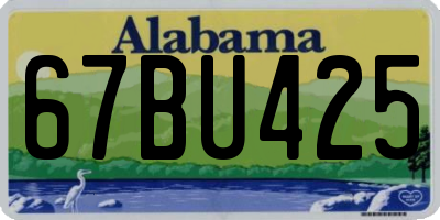 AL license plate 67BU425