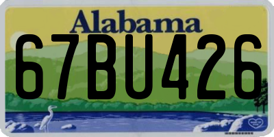 AL license plate 67BU426