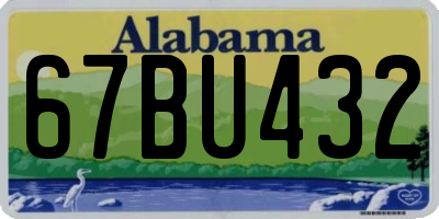 AL license plate 67BU432