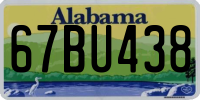 AL license plate 67BU438