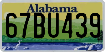 AL license plate 67BU439