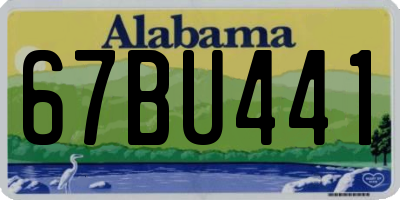 AL license plate 67BU441