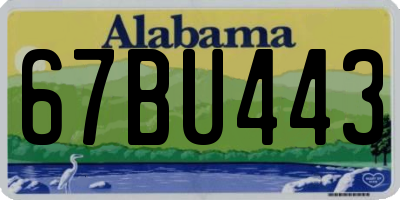 AL license plate 67BU443