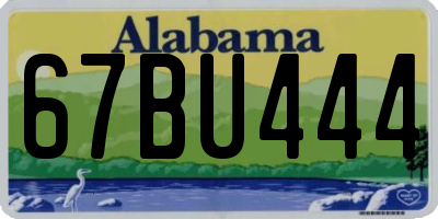 AL license plate 67BU444