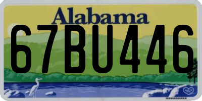 AL license plate 67BU446