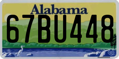 AL license plate 67BU448