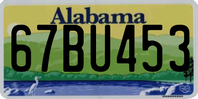 AL license plate 67BU453