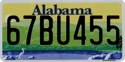 AL license plate 67BU455
