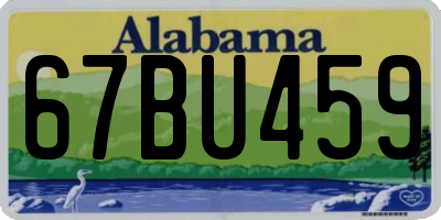 AL license plate 67BU459