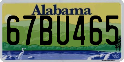 AL license plate 67BU465