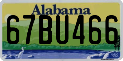 AL license plate 67BU466