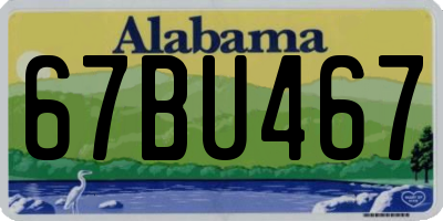 AL license plate 67BU467
