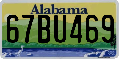 AL license plate 67BU469