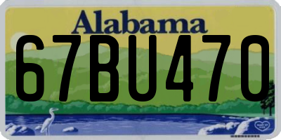 AL license plate 67BU470