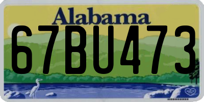 AL license plate 67BU473