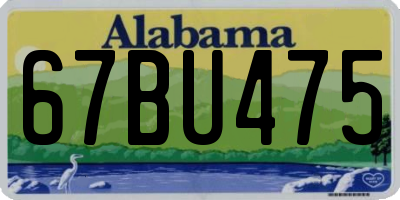 AL license plate 67BU475