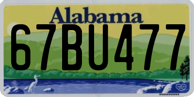 AL license plate 67BU477