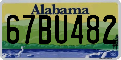 AL license plate 67BU482