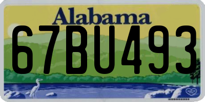 AL license plate 67BU493