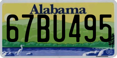 AL license plate 67BU495
