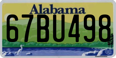 AL license plate 67BU498