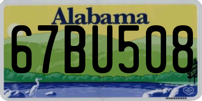AL license plate 67BU508