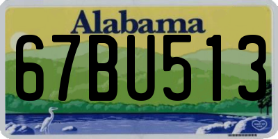 AL license plate 67BU513