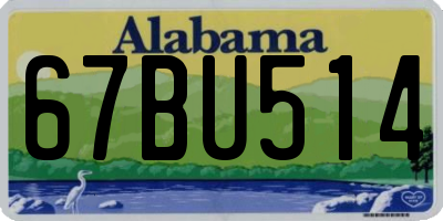 AL license plate 67BU514