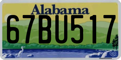 AL license plate 67BU517