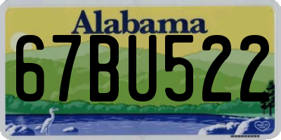 AL license plate 67BU522