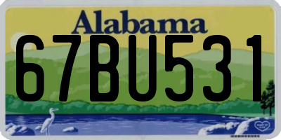 AL license plate 67BU531