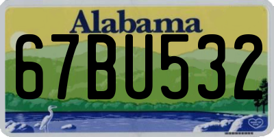 AL license plate 67BU532