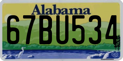 AL license plate 67BU534