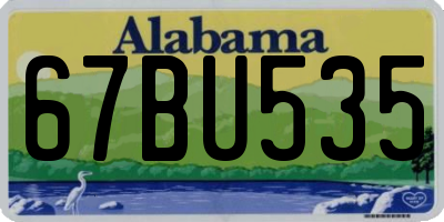 AL license plate 67BU535