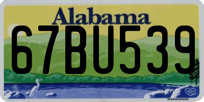 AL license plate 67BU539